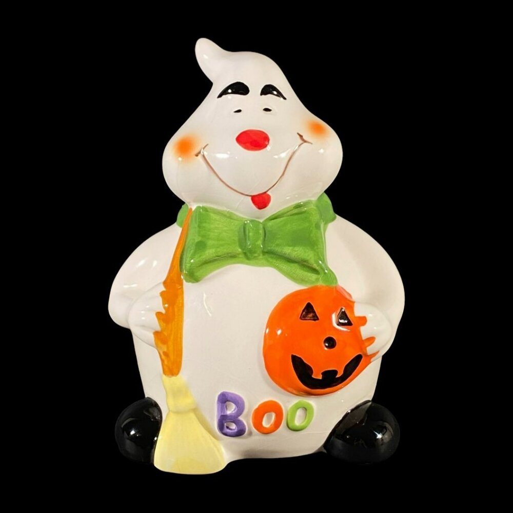 Vintage Boo Bank Ghost Coin Piggy Bank Kitschy Collectable Halloween Gift Decor
